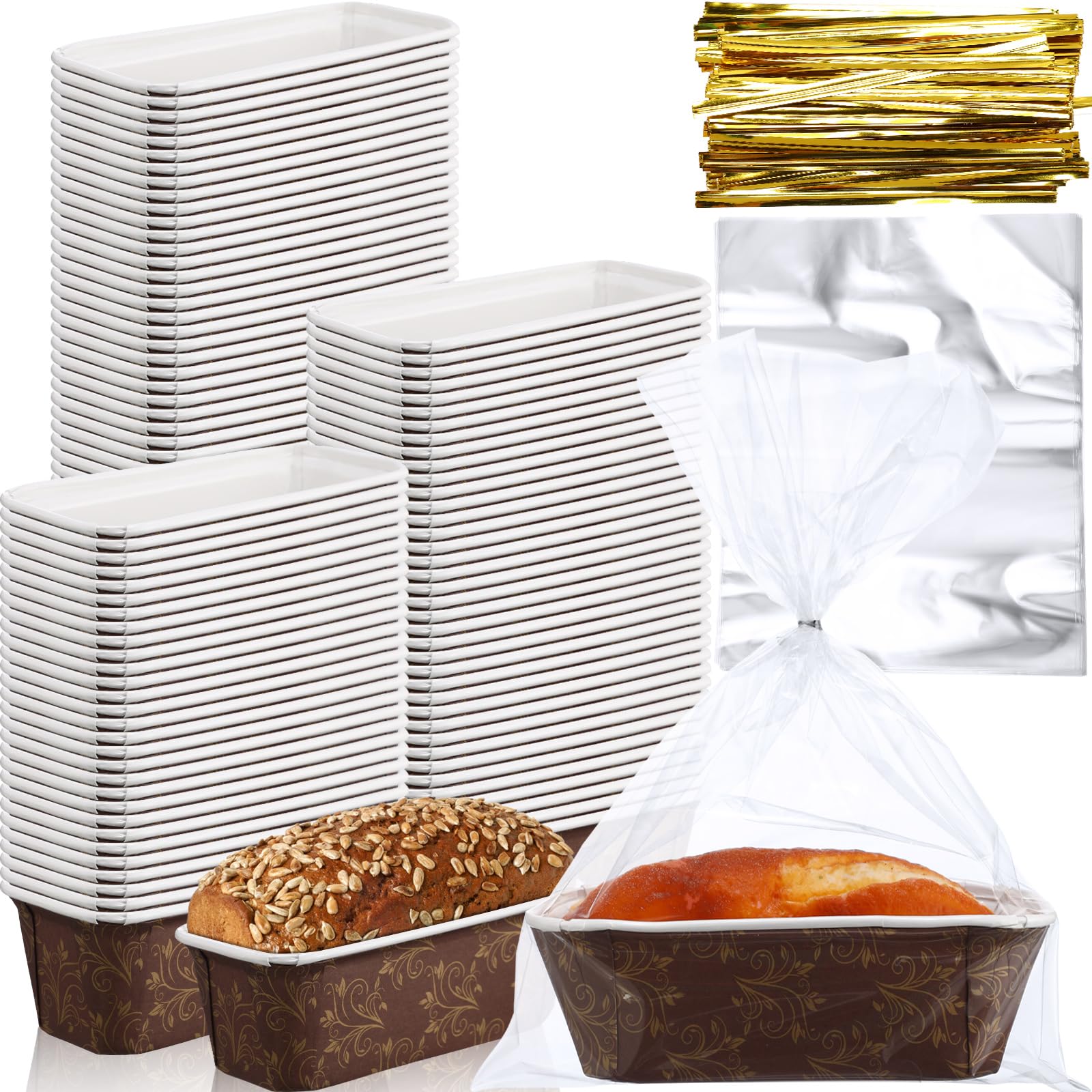 missing-bags-and-ties-maxcheck-100-pcs-paper-loaf-pans-6-3-x-2-2-x-2-2