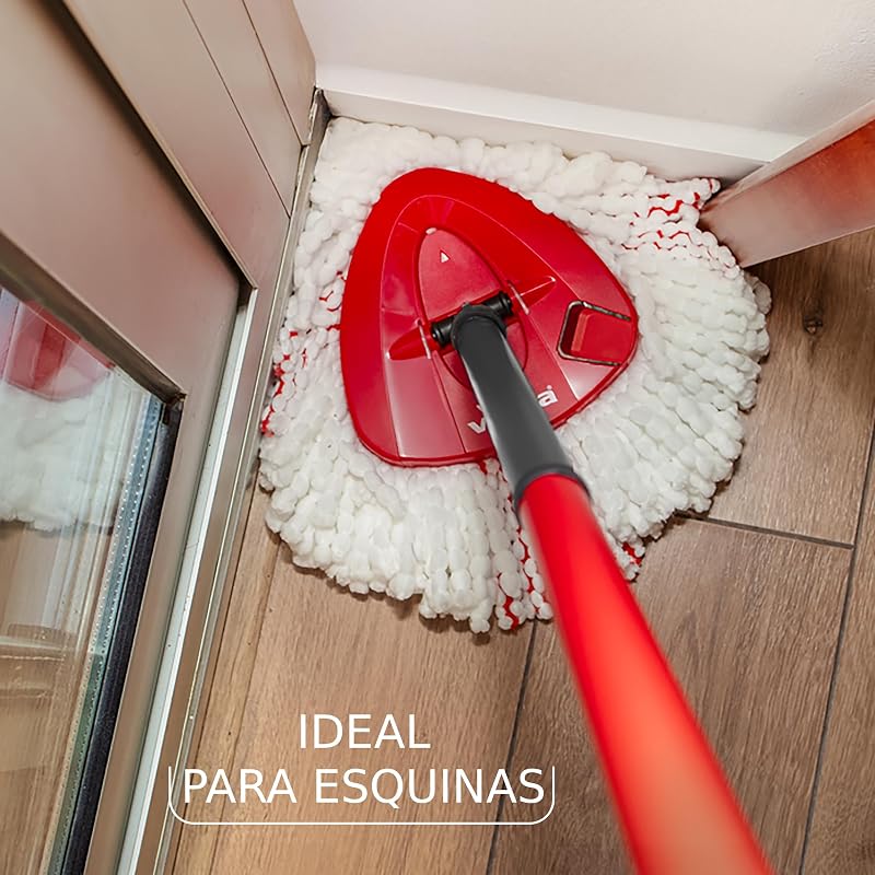 Conjunto de Esfregões Turbo com Caçamba e Máquina Rotativa Ativada por Pedal | Poste telescópico de 65 a 131 cm | | Recarga de Microfibra | Limpeza Profunda com Menos Esforço