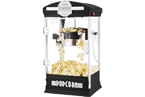 Popcorn Machine - Big Bambino Old-Fashioned Popper with 4-Ounce Kettle, Measuring Cups, Scoop, and Serving Cups by Great Nort