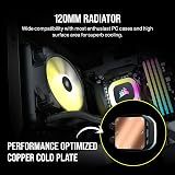 Corsair H55 RGB Liquid CPU Cooler 120mm AIO SP120 RGB ELITE Fan ARGB view 3