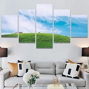 SIGNWIN 5 Panel Canvas Wall Art Modern Art...