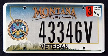 Epochsign Plaque D Immatriculation Militaire Montana Us Army Big Sky 2008 Mt Amazon Fr Cuisine Maison