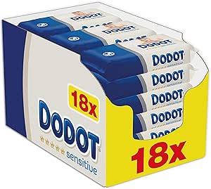 Dodot Sensitive - Toallitas bebé, 18 paquetes, 972 toallitas ...