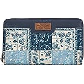 X Wrangler Wristlet Wallets for Women Large Bifold Travel Wallet RFID Western Passport Wallet