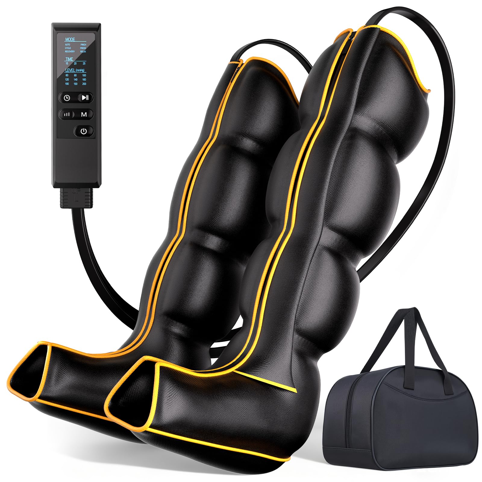 Photo 1 of **Missing remote---SELLING FOR PARTS---**Yopast Air Compression Leg Massager, Professional Sequential Foot & Full Leg Massager for Circulation and Pain Relief, Fast Recovery Compression Boots for Athletes, Gifts for Men Women