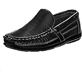 Josmo Boys Moccasin Driving Loafers - Casual Dress Penny Slip On Boat Shoes (Toddlers - Little Kids - Big Kids)