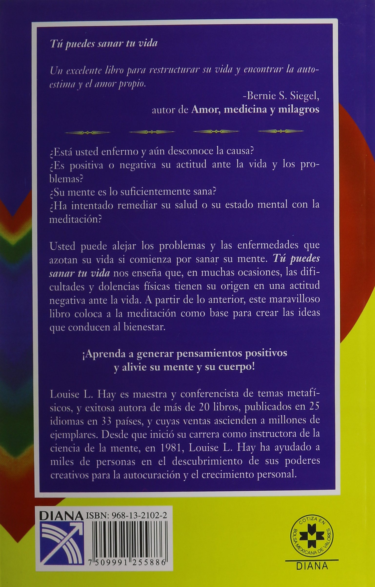 Tu Puedes Sanar Tu Vida You Can Heal Your Life Hay Louise L Valverde Bertha Amazon Es Libros