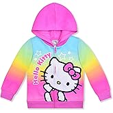Hello Kitty Girls Zip Up Hooded Sweatshirt for Infant, Toddler and Little Kids