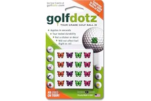 Golfdotz - Golf Ball Markers, Unique Golf Ball Stamps and Golf Ball Stickers for Marking Golf Balls, Durable Golf Ball Decals, Golf Accessories for Men and Women, Creatures Collection (18-32 Count)