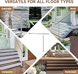 CO-Z Stainless Steel Handrail 120x90 cm Indoor Outdoor 3-4 Steps view 5