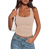 PRETTYGARDEN Women's Summer Halter Tank Tops 2026 Y2K Sleeveless Slim Fitted Backless Shirts Going Out Spring Workout Clothes