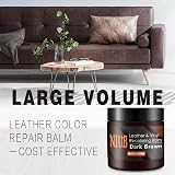 NIUB Leather Recoloring Balm 8.5oz Dark Brown Leather Color Restorer view 4