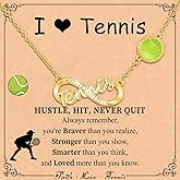 Miss Chipmunk Softball/Football/Volleyball/Soccer/Basketball Necklace for Girls,Sports Accessories Jewelry Gifts for Teen Girls Players Fan Coach Team