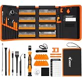 JOREST 145 in 1 Electronics Precision Screwdriver Set with 120 Bits | Magnetic Repair Tool Kit for Computer, Laptop, iPhone, PC, MacBook, Nintendo, Xbox, PS5, with ESD Wrist Strap, Gifts for Men