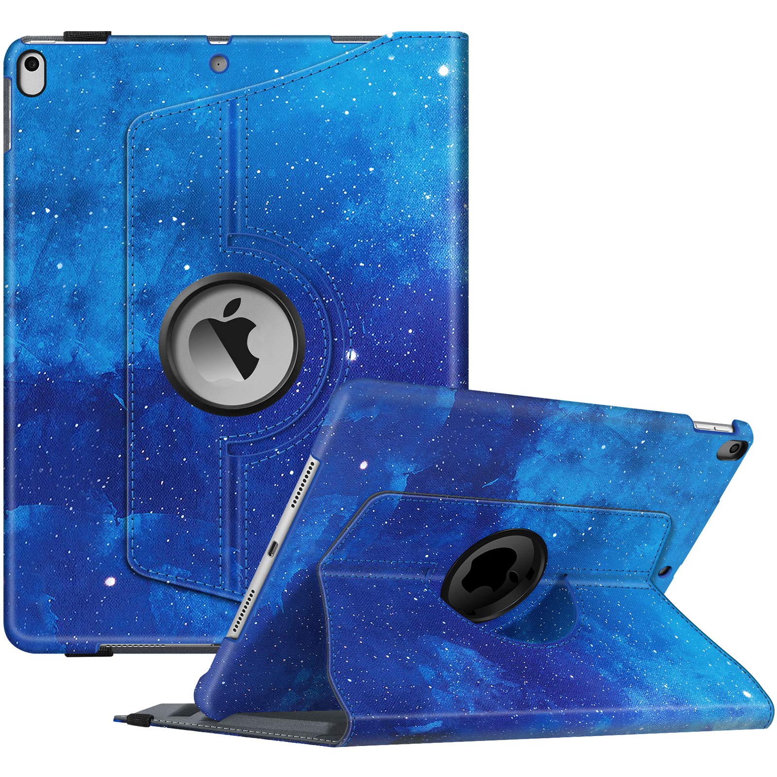 FINTIE Case for iPad Air (3rd Gen) 10.5" 2019 / iPad Pro 10.5" 2017-360 Degree Rotating Stand Protective Cover with Built-in Pencil Holder, Auto Sleep/Wake, Starry Sky