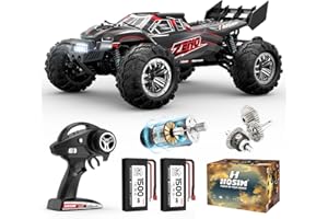 Hosim 1/10 RC Car for Adults 48+KMH, Electric Remote Control Car High Speed Large RC Truck 4X4 Off-Road All Terrains Waterproof Monster Trucks, Hobby RC Cars Toys Gifts for Adults Boys 8-12