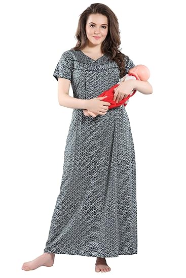 Front Open Maternity/Feeding Nighty