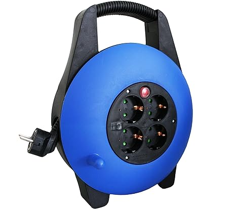 as - Schwabe Kabelbox, Mini-Kabeltrommel, 10m, IP20 Indoor, 16 A, 16094