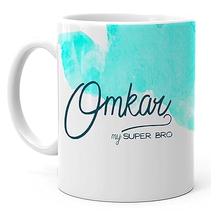 Buy Hot Muggs Omkar My Super Bro Personalized Ceramic Mug