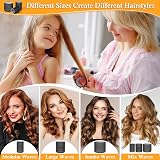Thrilez 39Pcs Hair Roller Set with Clips 3 Sizes Jumbo 63/48/36mm Black view 4