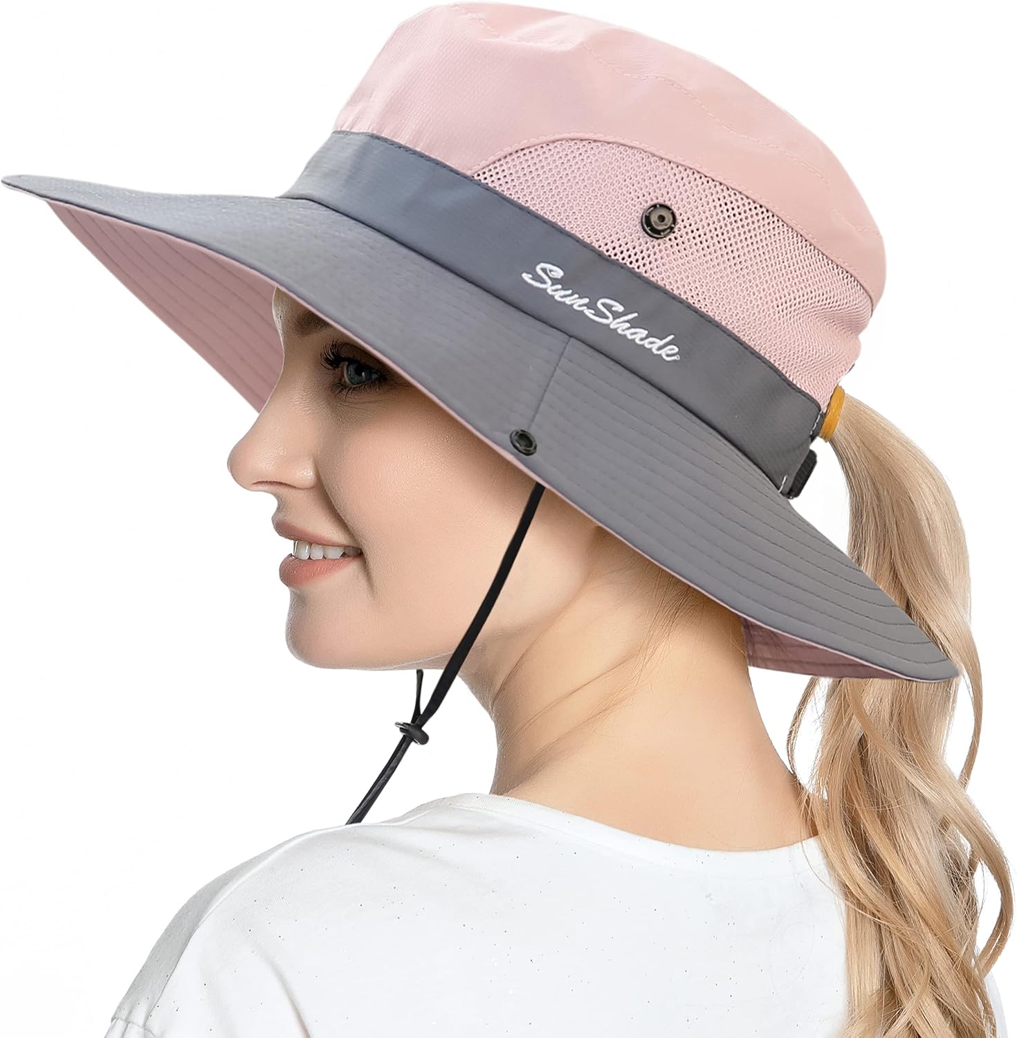 Muryobao Women S Summer Sun Hat Outdoor Uv Protection Foldable Wide Brim Bucket Boonie Hats Beach Safari Fishing Cap Pink Amazon Co Uk Sports Outdoors
