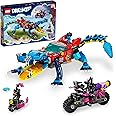 LEGO DREAMZzz Crocodile Car 71458 Building Toy Set, Rebuilds from Car to Off-Roader Truck Toy and Mini-Boat, Features Cooper, Jayden, and The Night Hunter Minifigures, Birthday Gift for 8 Year Olds