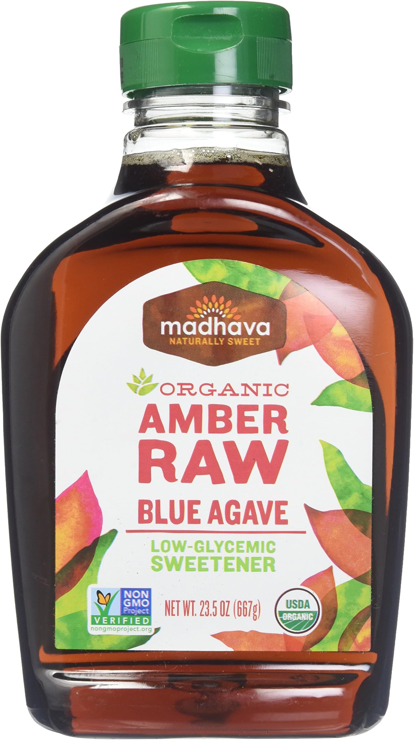 MadhavaOrganic Agave Nectar - Amber - 23.5 oz