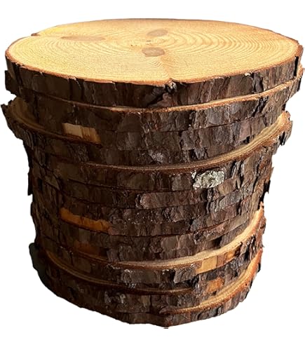 thumbnail image 2 of LeilaniWholesale Natural Poplar Wood Slices – 11-15 Inch, Wedding Centerpieces, Craft Decor, Farmhouse Style 2 of 5