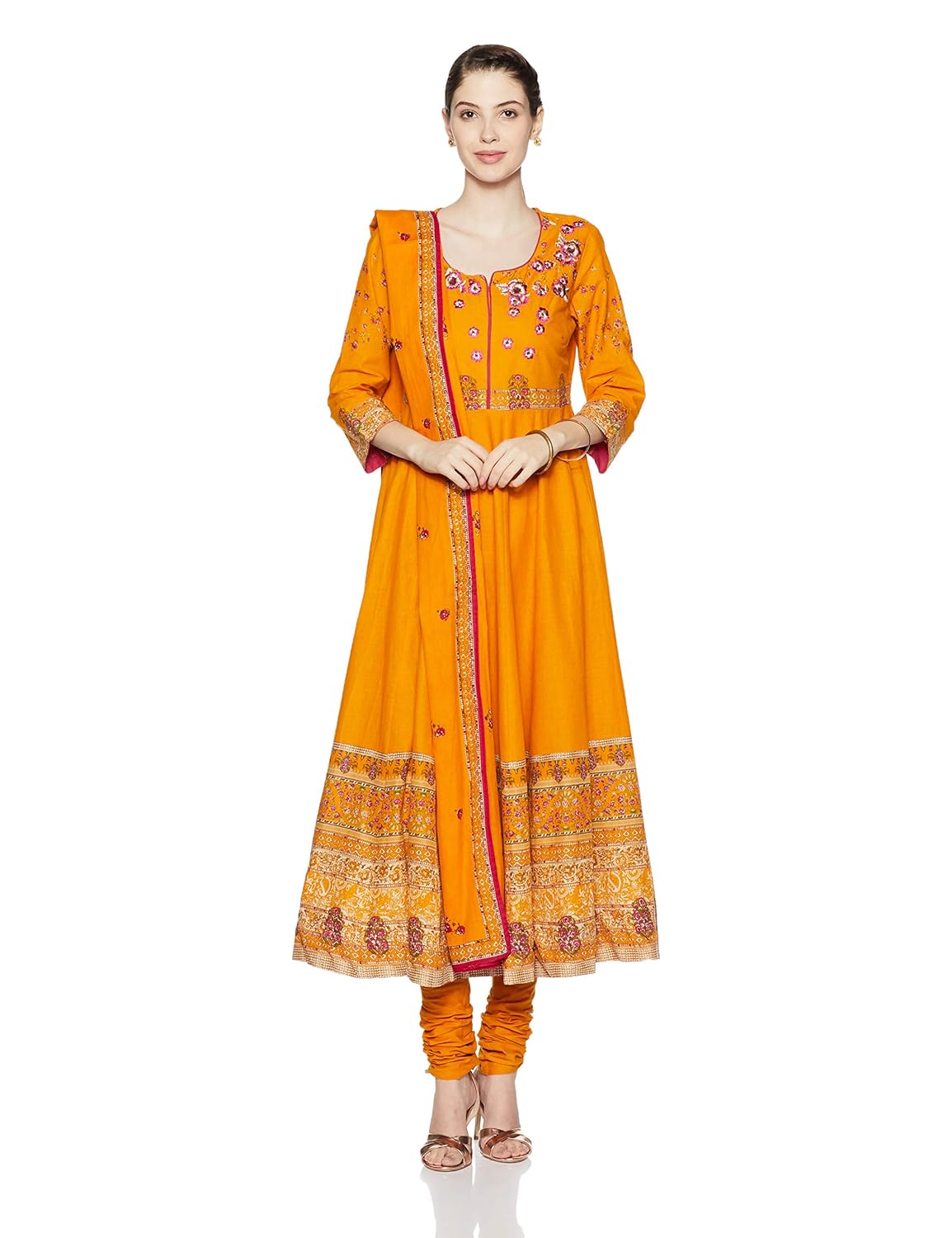 Buy BIBA Women's Anarkali Salwar Suit Set at Amazon.in