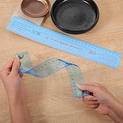 2 Pcs Ceramic Shrinkage Scale Ruler, Clay Sculpture