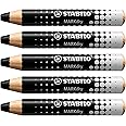Whiteboard and Flipchart Markers - STABILO MARKdry - Pack of 5 - Black