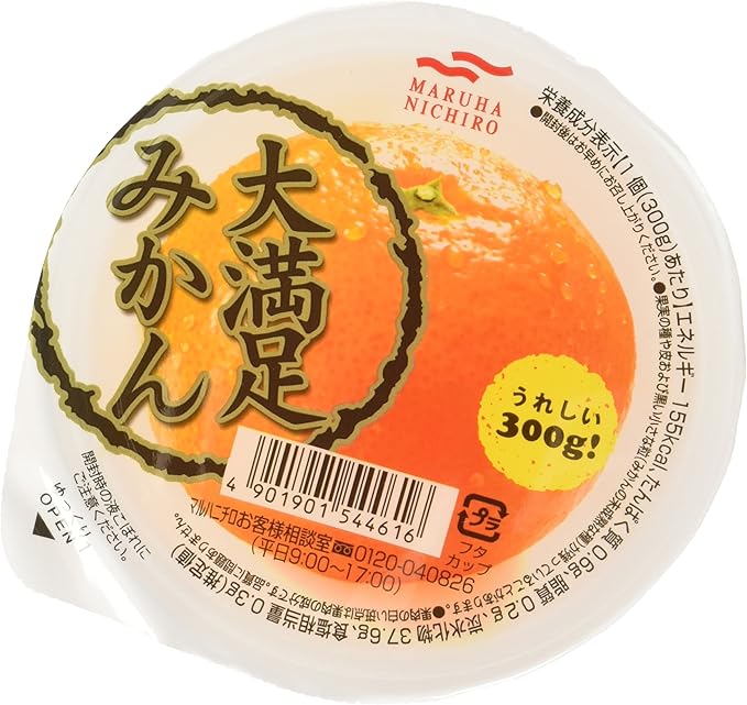Amazon マルハ 大満足みかん 300g 6個 マルハ ゼリー 通販