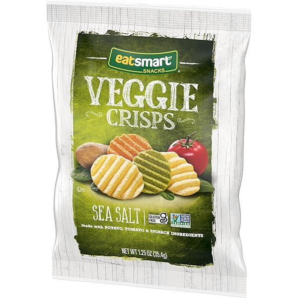 EATSMART SNACKS, VEGGIE CRISPS WITH SEA SALT, 1.25 OZ