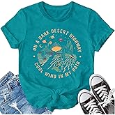 LBP Women's Adventure Shirt - Desert Graphic T-Shirt - Red - S/M/L/XL/2XL