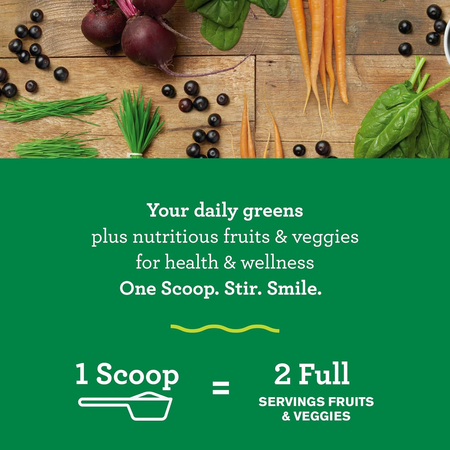 Amazing Grass Green Superfood: Super Greens Powder with Spirulina, Chlorella, Digestive Enzymes & Probiotics, Original, 60 Servings : Herbal Supplements : Grocery & Gourmet Food