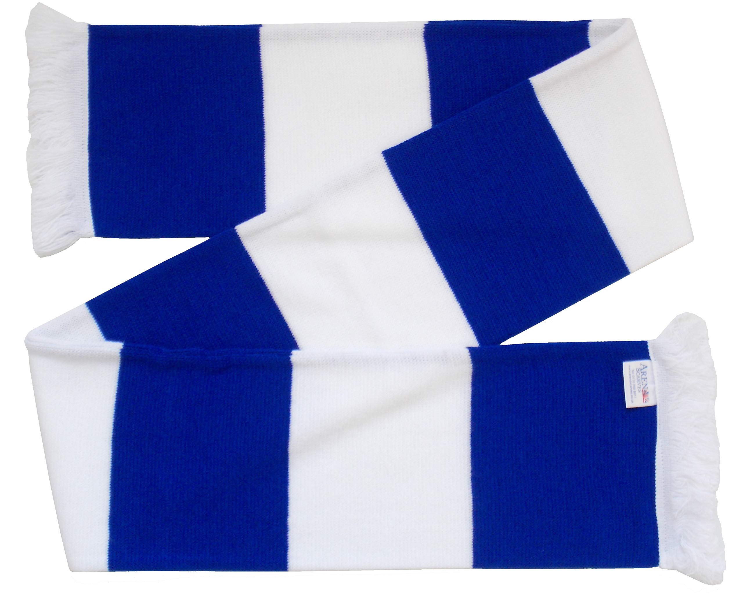 Arena Scarves Leicester City Fans Blue and White Traditional Bar Scarf