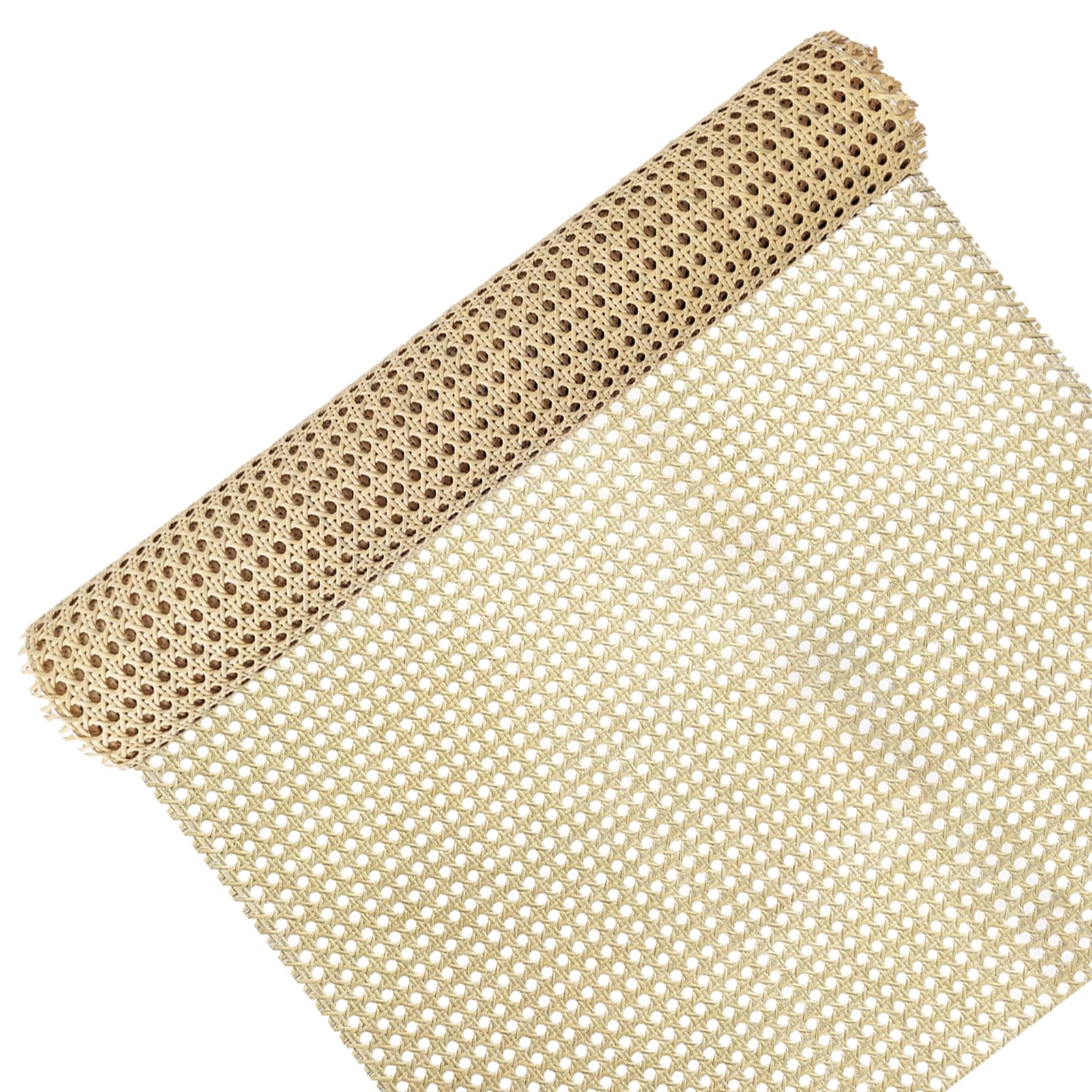 Rattan Roll 24"x 9.9 Feet, Cane Webbing Roll,PE Plastic Rattan Material for DIY and Furniture Upgrades, Ideal for Repairing and Updating Chairs Cabinets, Cane Webbing Roll for Home Improvement