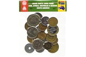 HOBBY OF KINGS 20 Exotic Coins from Asia, Middle East, Africa, Oceania, South America. Collectible Coins, Old Coins for Your Coin Album, Coin Bank or Coin Holders