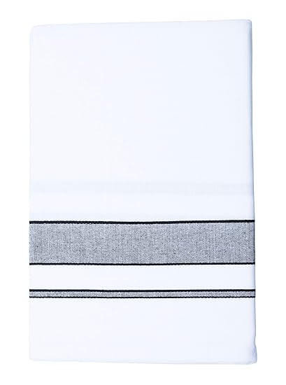 Men's Pure Cotton Dhoti's (101_White_3.60M)
