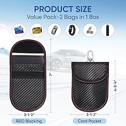 TICONN 2PK Faraday Bag for Key