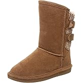 BEARPAW Youth Boshie Multiple Colors | Youth's Boot Classic Suede | Kid's Slip On Boot | Comfortable Winter Boot