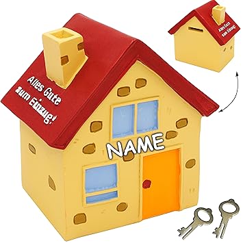 Grosse Spardose Haus Einfamilienhaus Traumhaus Alles Gute