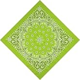 HankieWorld Unisex Bandanas Single Pack Super Soft Cotton 22 inch Cowboy Large Handkerchief with Nice Package