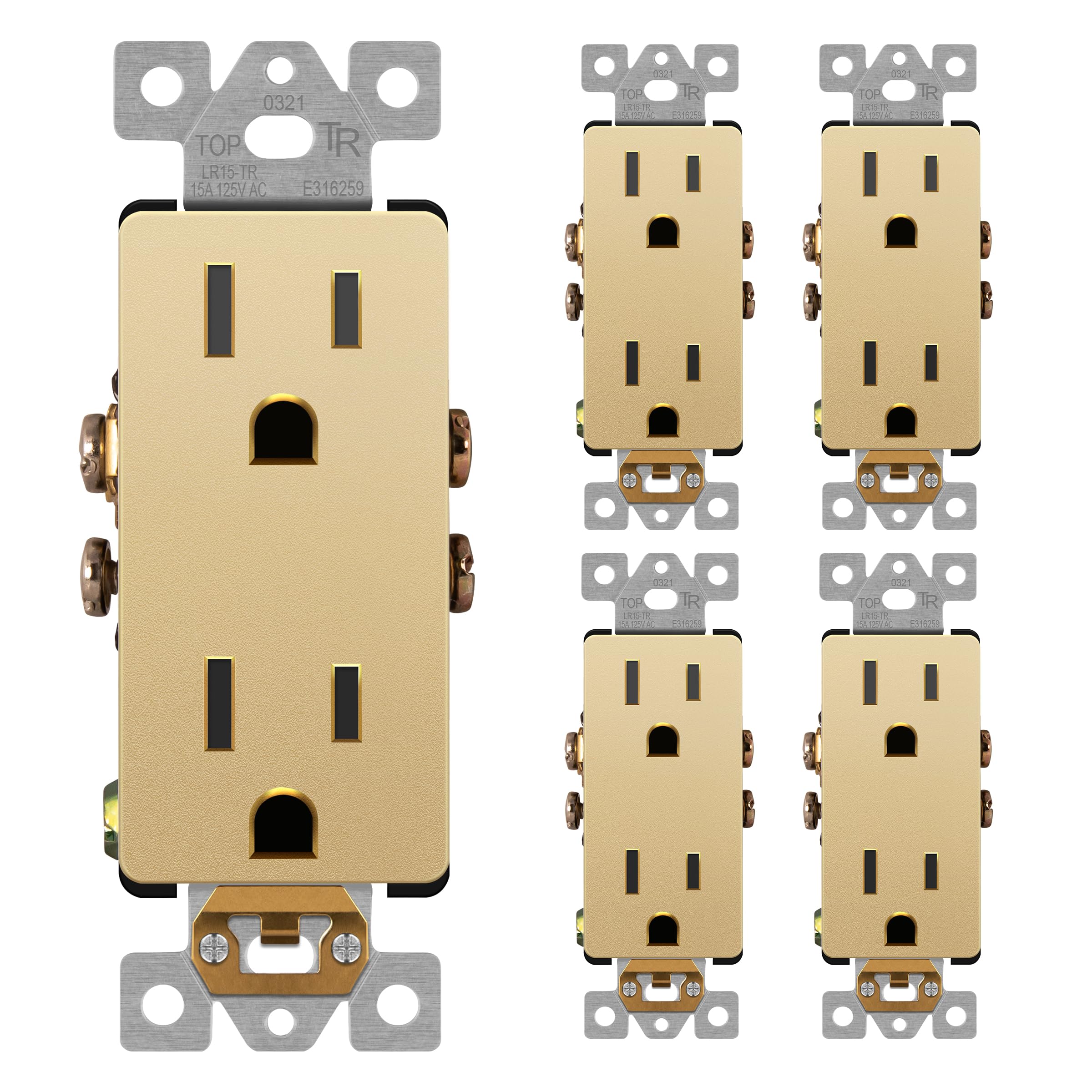 LIDER Matte Finish Decorator Receptacle with