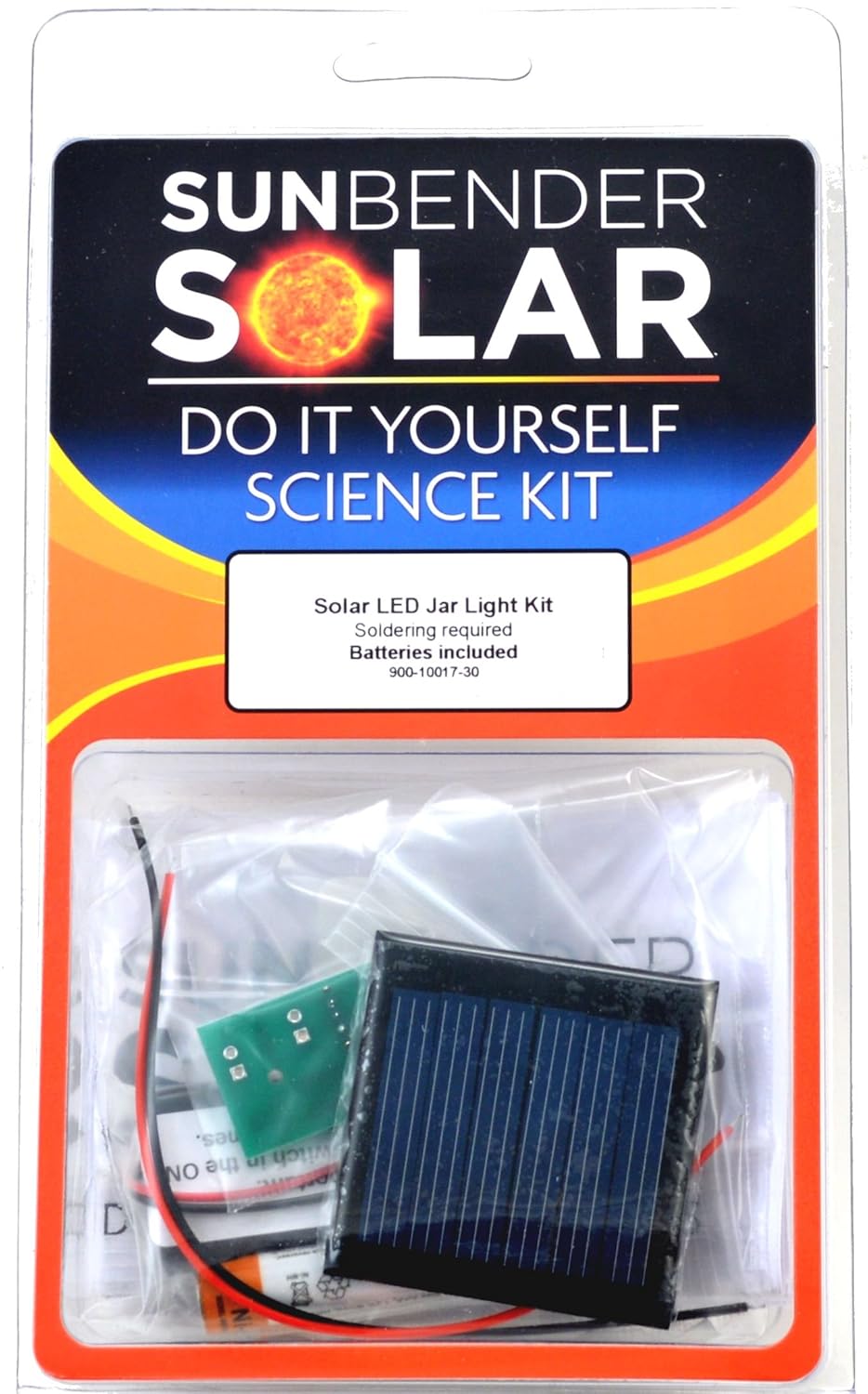 Sunbender DoitYourself Solar LED Jar Light Kit BLUE LED