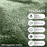 GC Gaveno Cavalia 8 Pc Egyptian Cotton Towel Bale Sage Green 450 GSM view 4