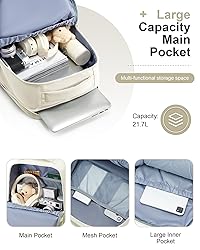 CADOLIM Beige Large Travel Backpack For Women