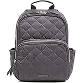 Vera Bradley Women's, Performance Twill Small Backpack, Shadow Gray, One Size