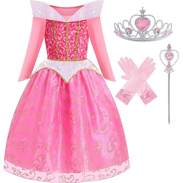 Amazon.com: Chektin Unicorn Dress for Girls Princess Unicorn Costume  Birthday Party Headband with Accessories Pink 3T : Clothing, Shoes & Jewelry