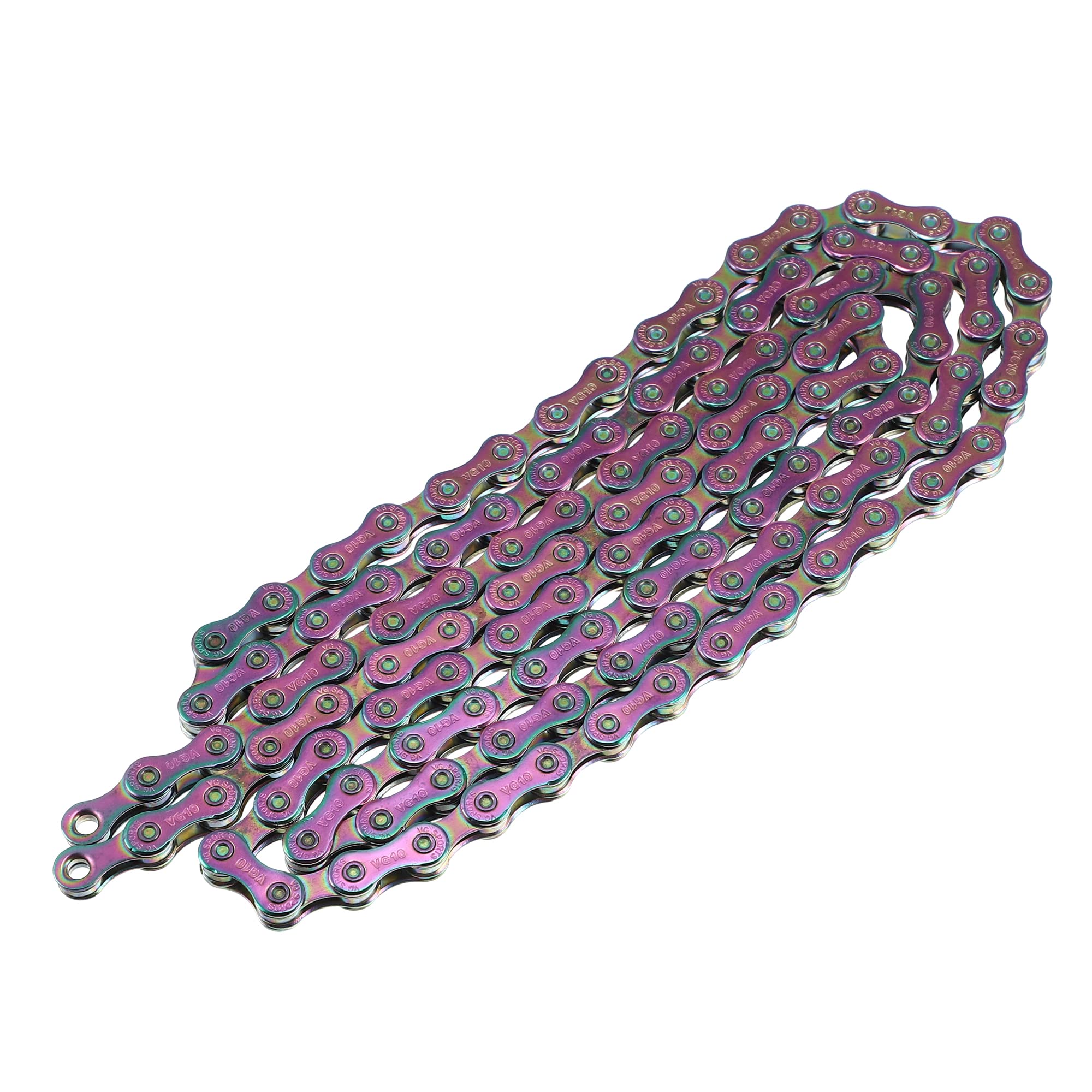 X AUTOHAUX 10 Speed 116 Links Bicycle Speed Chain Replacement Metal Multicolor